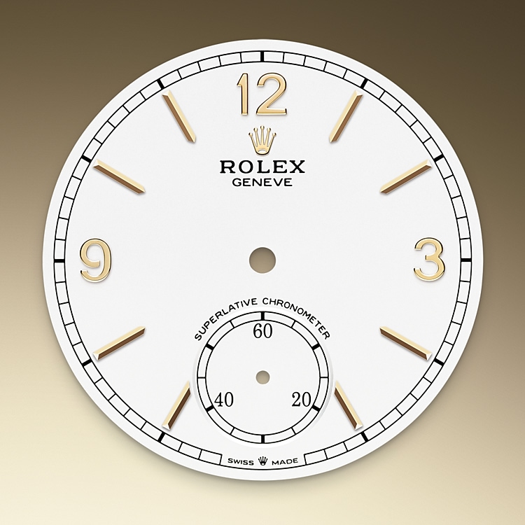 The dial of a Rolex 1908