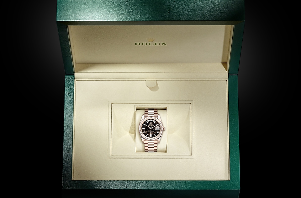 Rolex Day-Date 40 in a display box