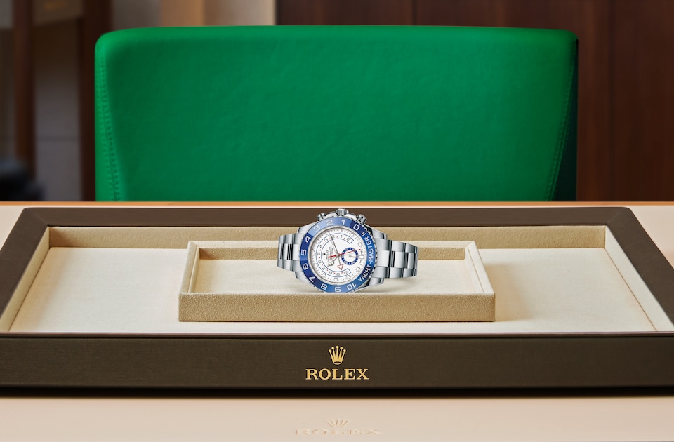 Rolex Yacht-Master II displayed on a tray