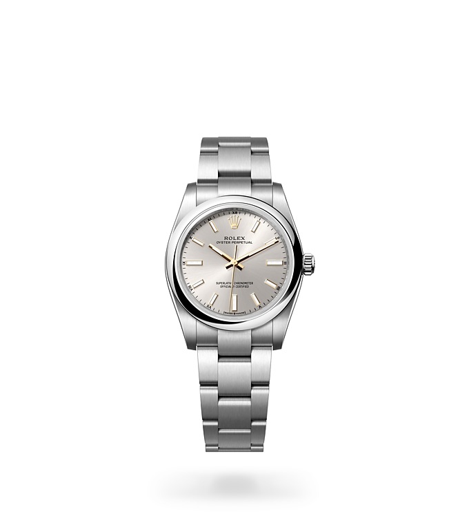 Rolex Oyster Perpetual 34 Watch Isolated Image