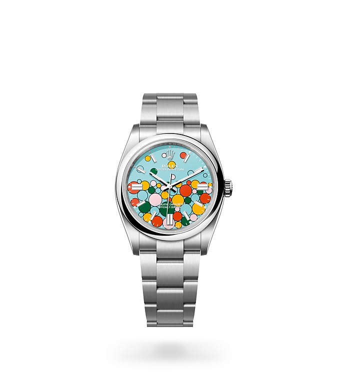 Oyster Perpetual 36 rolex watch isolated image