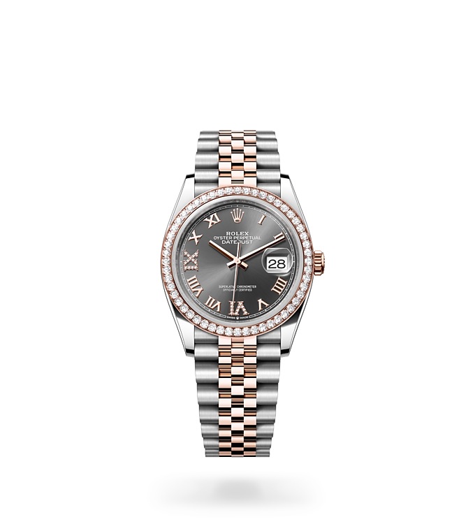Datejust 36 rolex watch isolated image