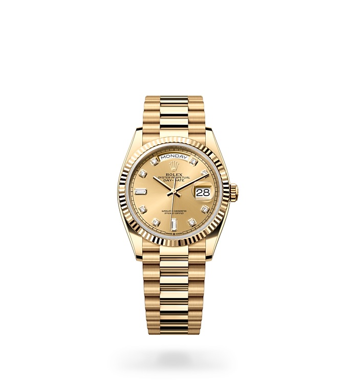 Day-Date 36 rolex watch isolated image