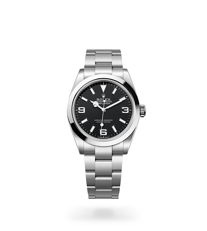 Explorer 40 rolex watch isolated image