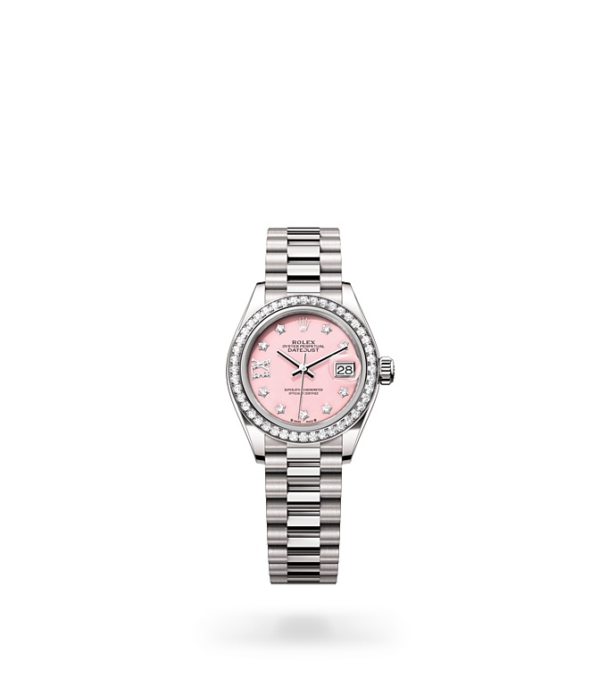 Lady-Datejust rolex watch isolated image