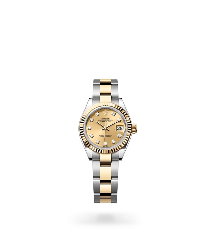 Rolex Lady-Datejust Watch Isolated Image