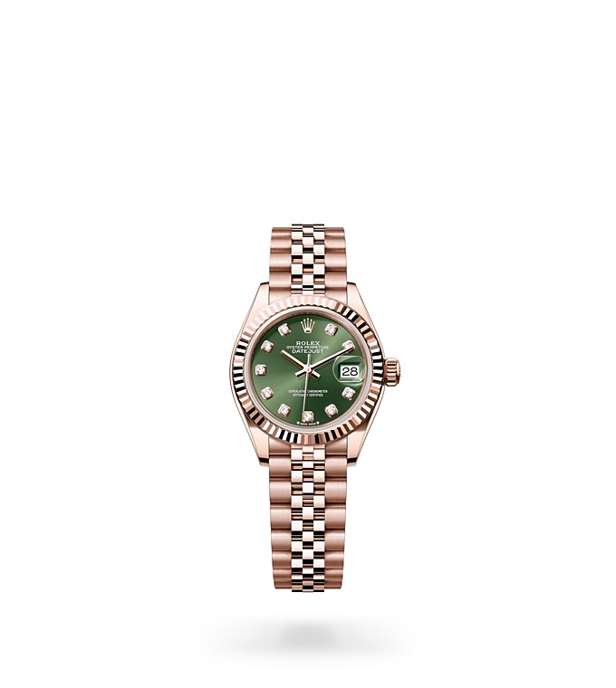 Lady-Datejust rolex watch isolated image