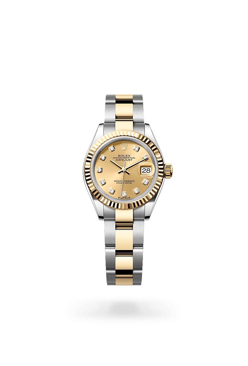 Rolex Lady-Datejust Watch Isolated Image