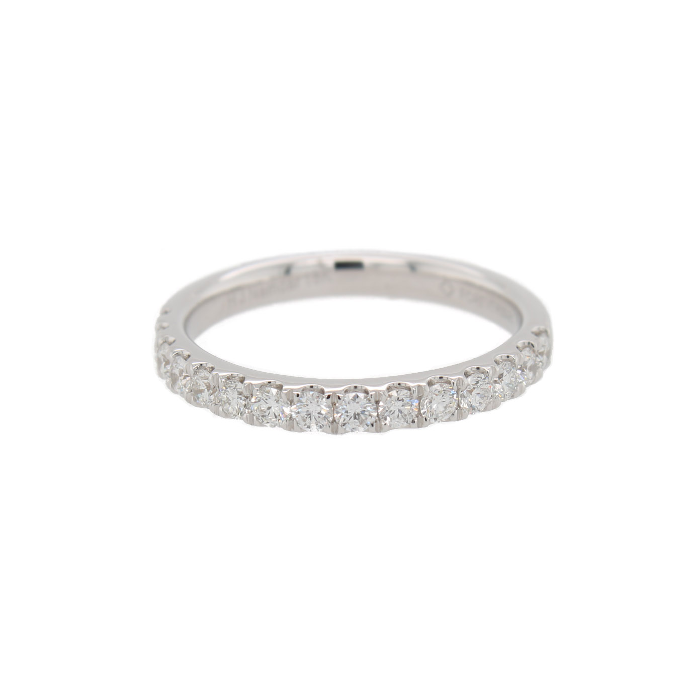 This 15 stone diamond ring from The Forevermark Tribute™ Collection is crafted from 18k white gold and features 0.50 total carats of diamonds.