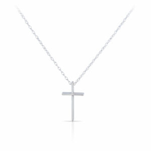 White Gold Cross Necklace
