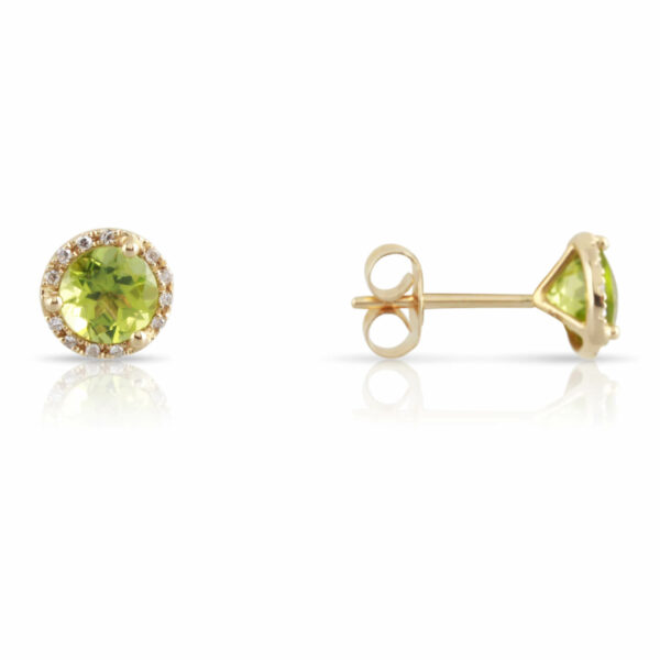 9ct Gold Peridot Stud Earrings – Bannon Jewellers
