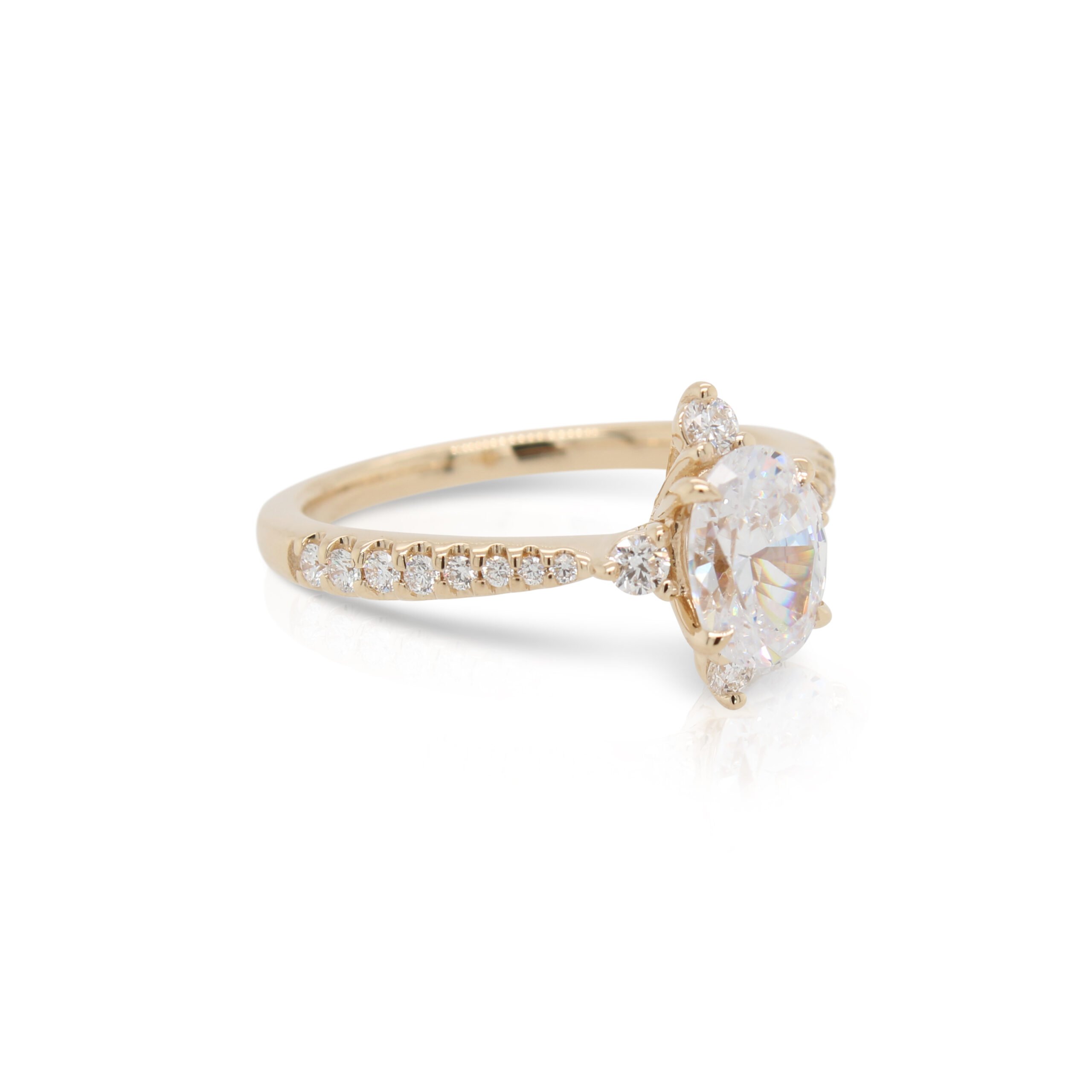 Contemporary hot sale engagement rings