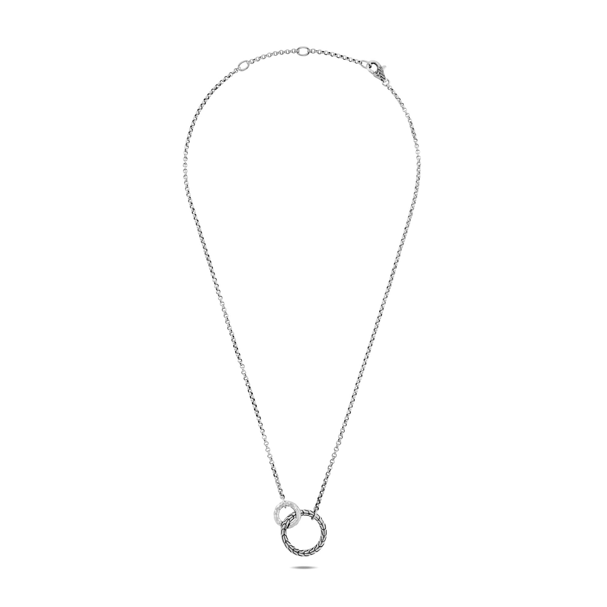 Classic Chain Hammered Interlinking Necklace - R.F. Moeller Jeweler