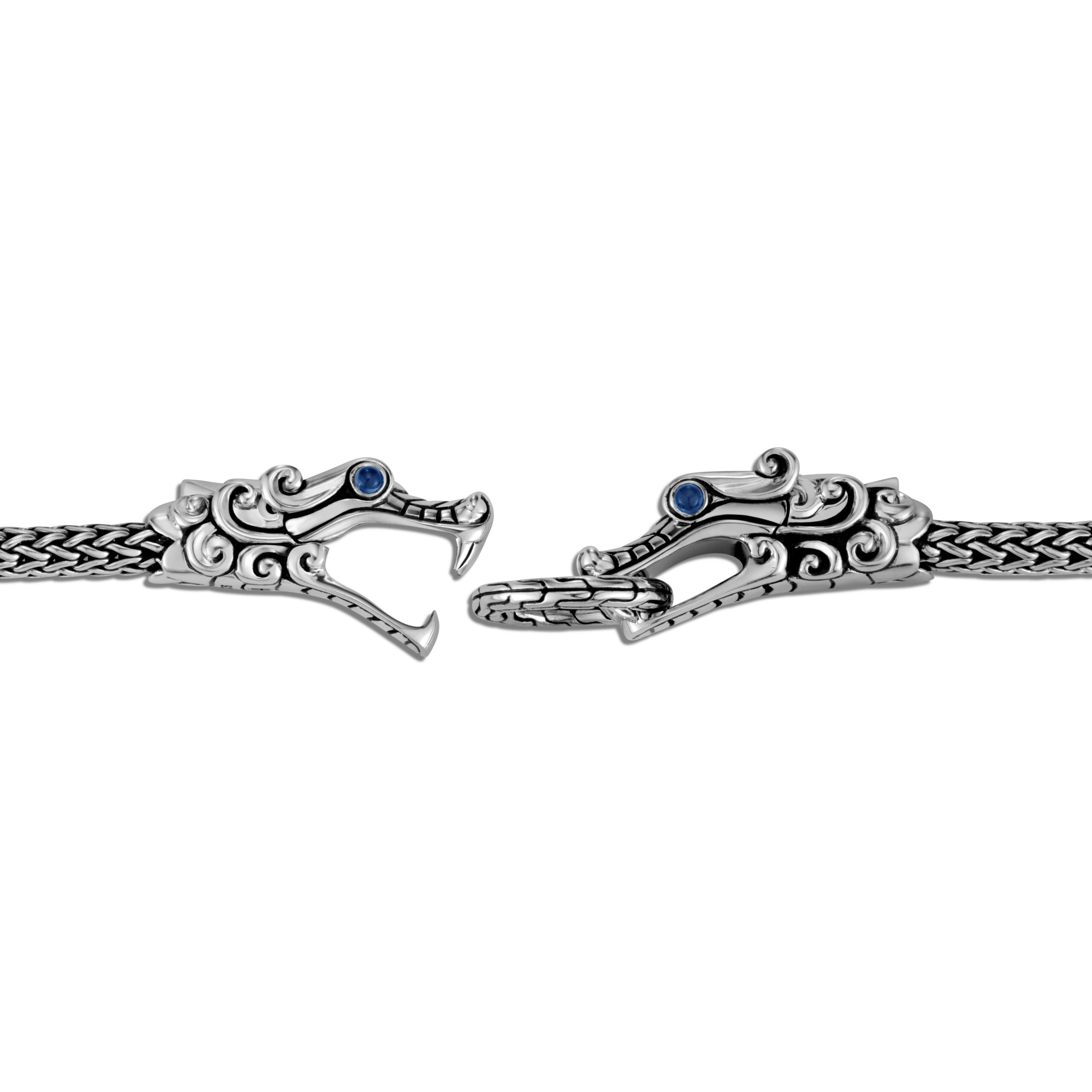 Silver Dragon Head Link Bracelet - Rockstar Leatherworks™