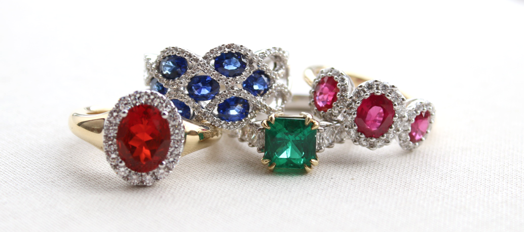 Colorful Gemstone Rings