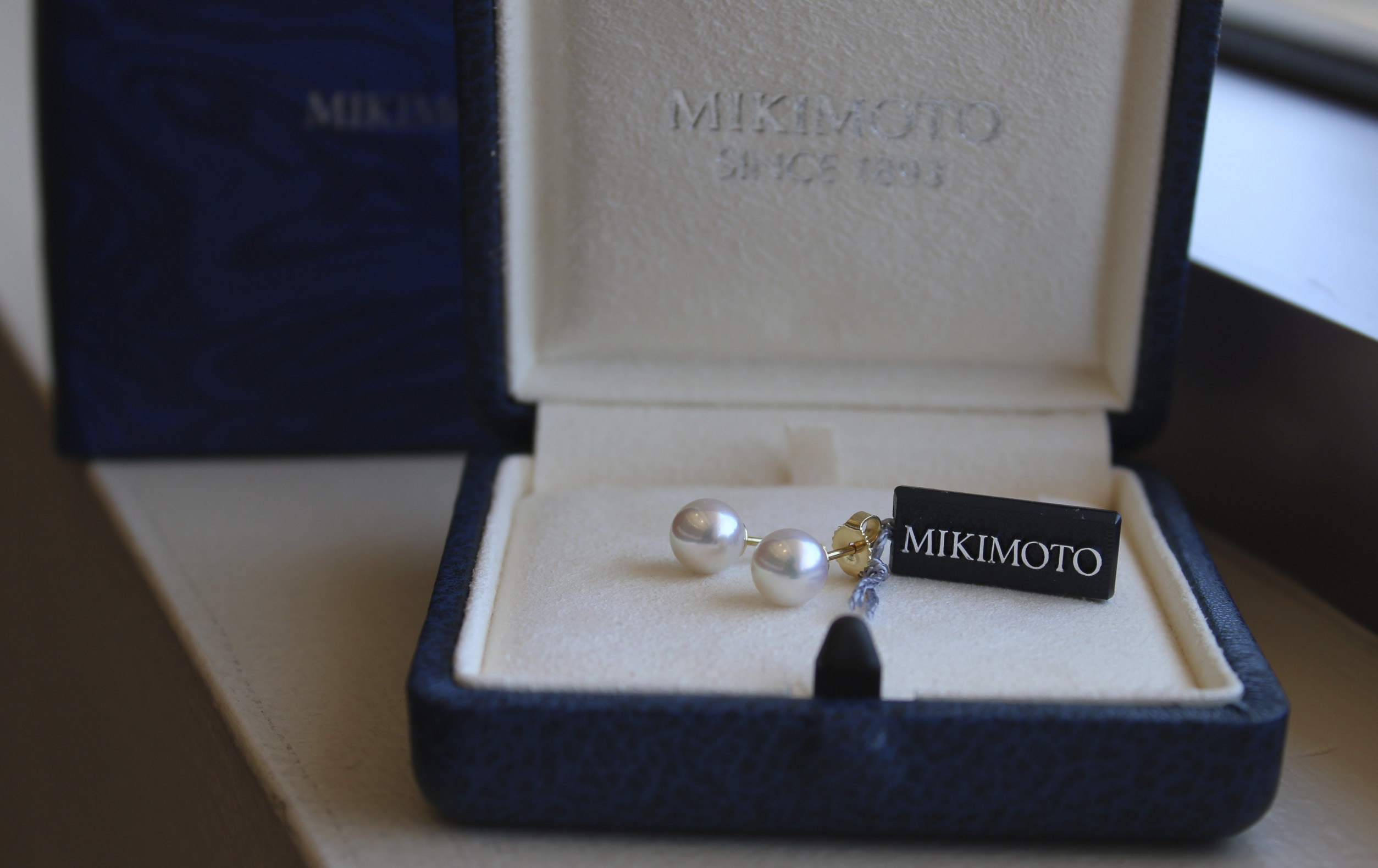 Mikimoto Pearl Stud Earring R.F. Moeller Jeweler