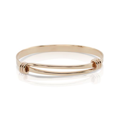 This Signature bracelet by Ed Levin is crafted from 14k yellow gold.