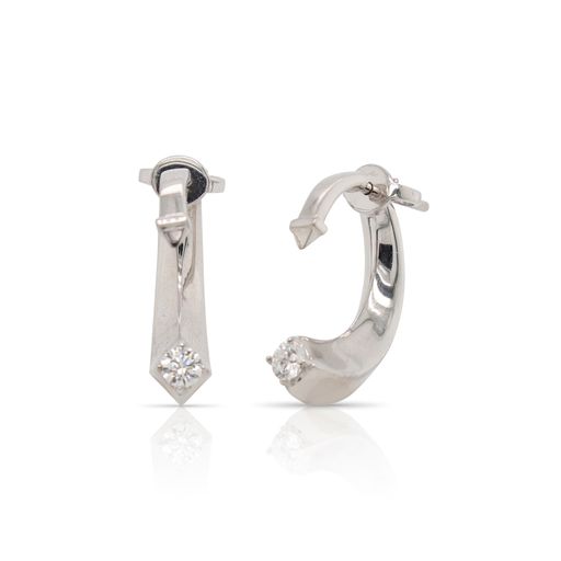 156845Avaanti Arc Diamond Earrings