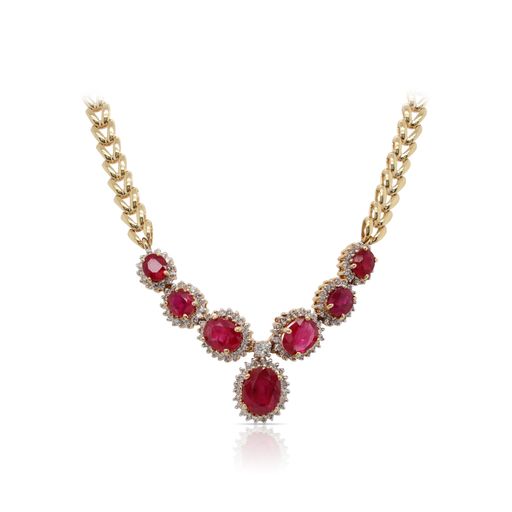 386347Ruby and Diamond Necklace