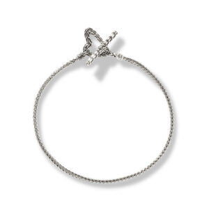 This bracelet by John Hardy is crafted from sterling silver and features a heart and toggle clasp.
