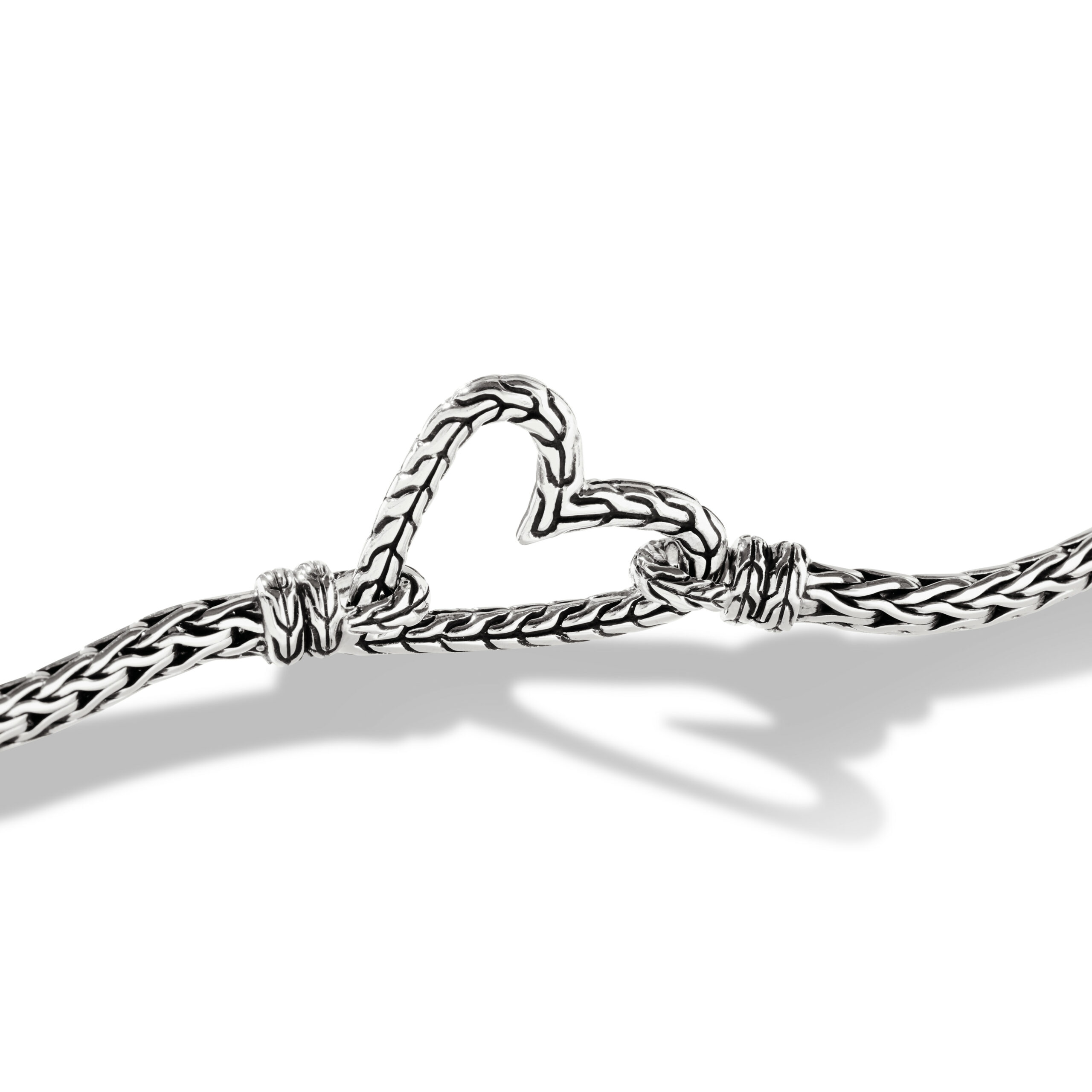 This bracelet by John Hardy is crafted from sterling silver and features a heart.