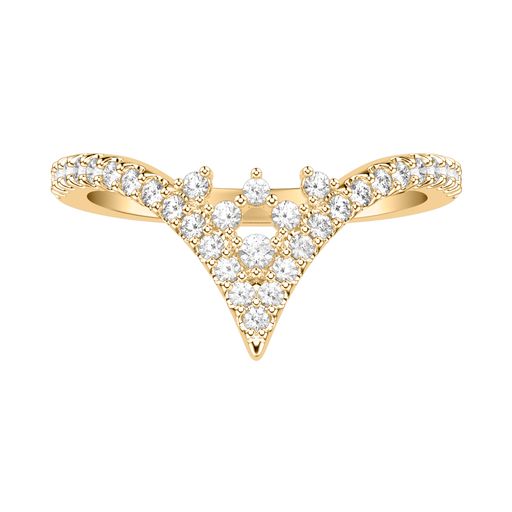 This ring by Goldman is crafted from 14k yellow gold and features 0.35 total carats of diamonds.