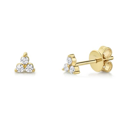 157072Tri Diamond Stud Earrings