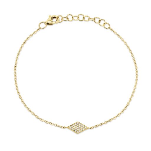 181637Pave Diamond Rhombus Bracelet