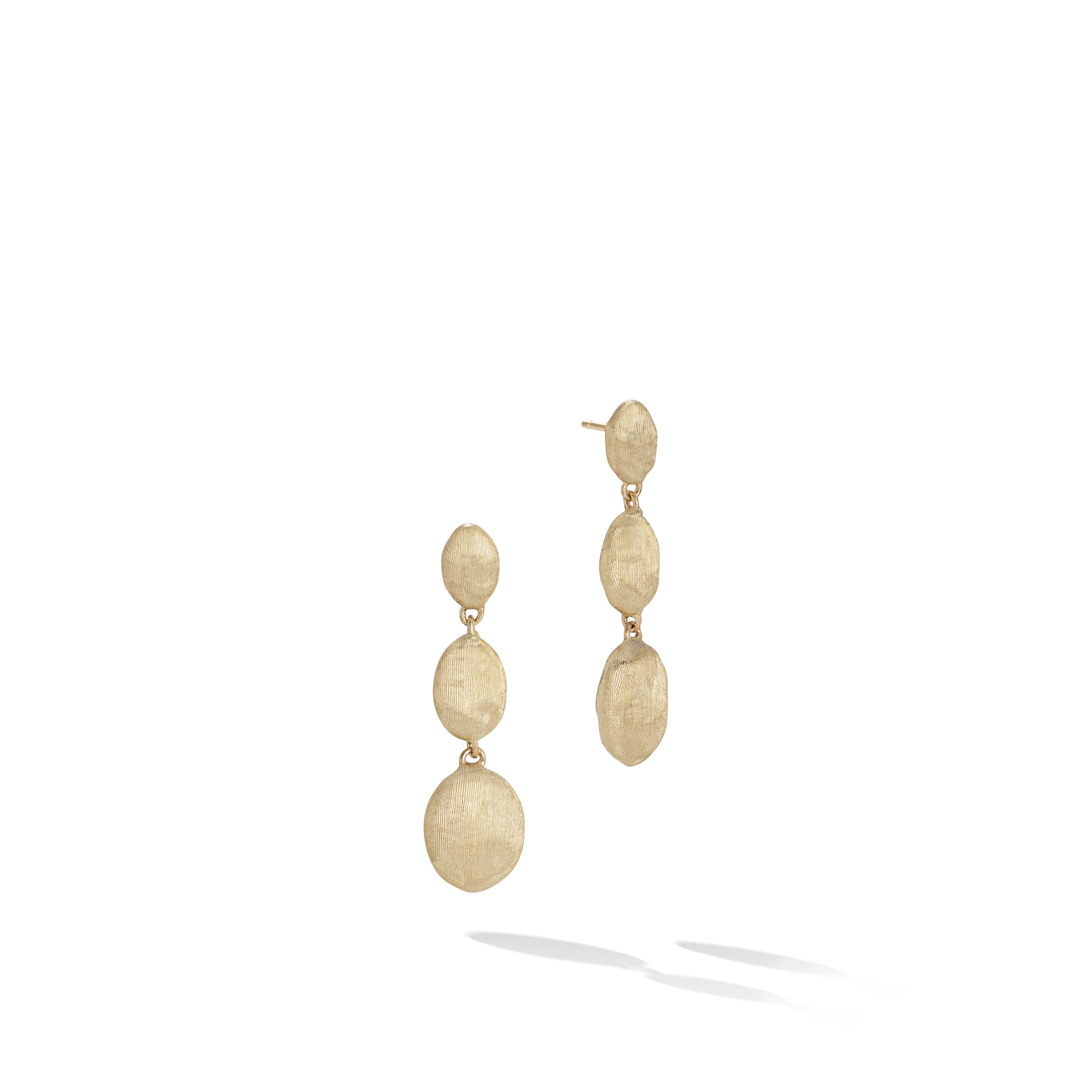 OB1234 Y 02Marco Bicego Siviglia Collection 18k Yellow Gold Triple Drop Earrings