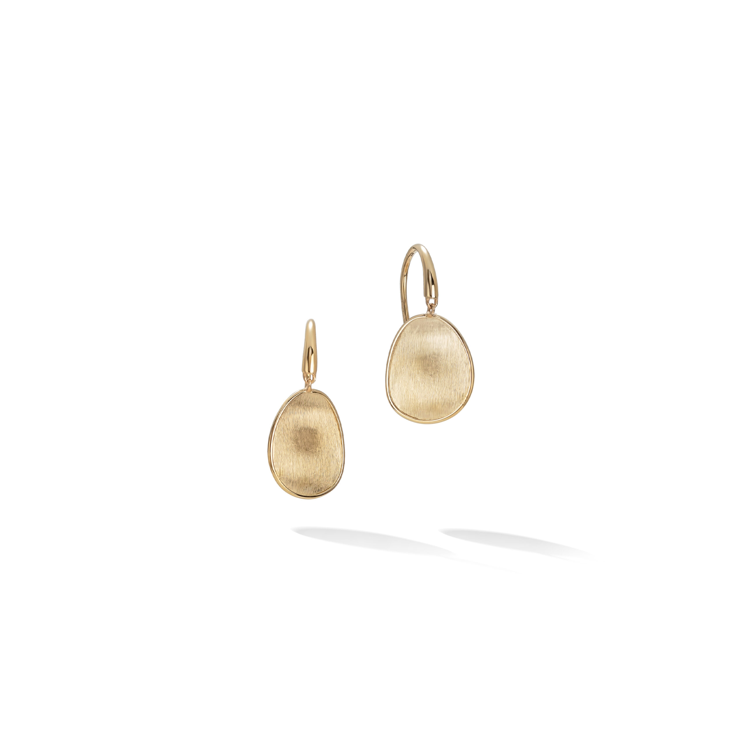 OB1341-A Y 02Marco Bicego Lunaria Collection 18k Yellow Gold Petite Drop Earrings