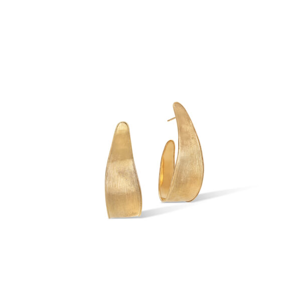 OB1760 Y 02Marco Bicego Lunaria Collection 18k Yellow Gold Small Hoop Earrings