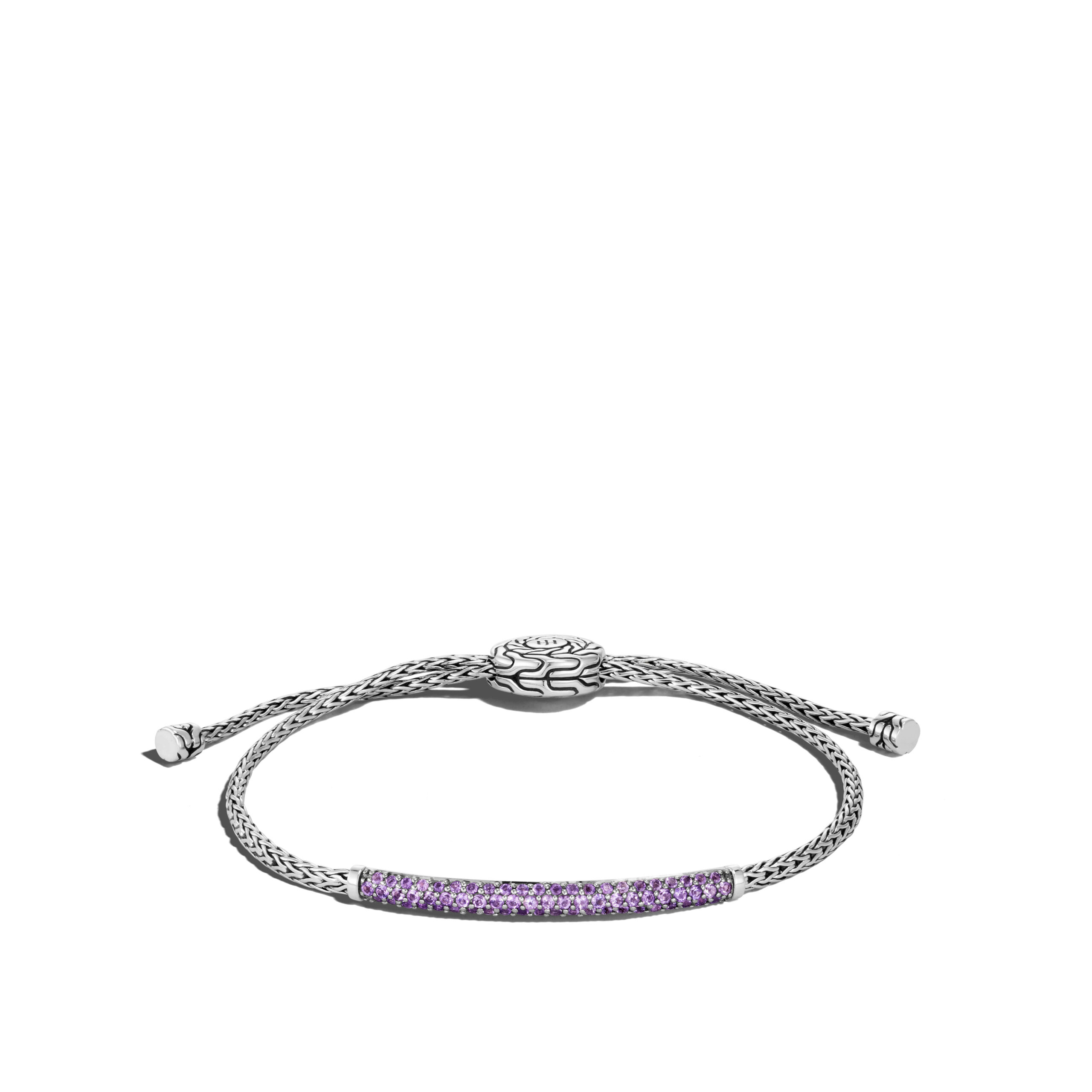 This bracelet by John Hardy is crafted from sterling silver and features amethyst.