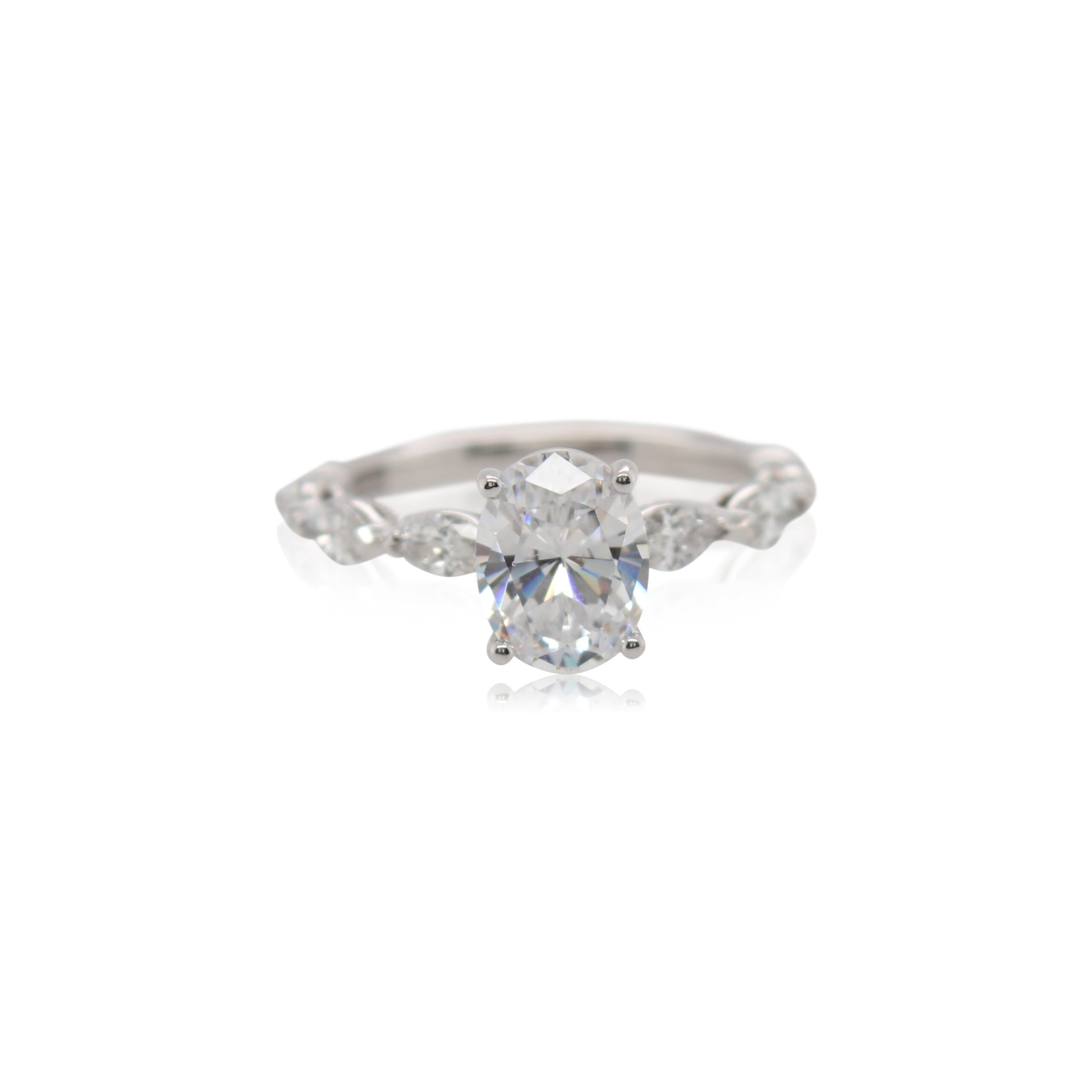 A 394028Oval Diamond Engagement Ring
