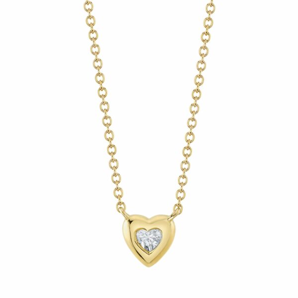124587Diamond Heart Necklace