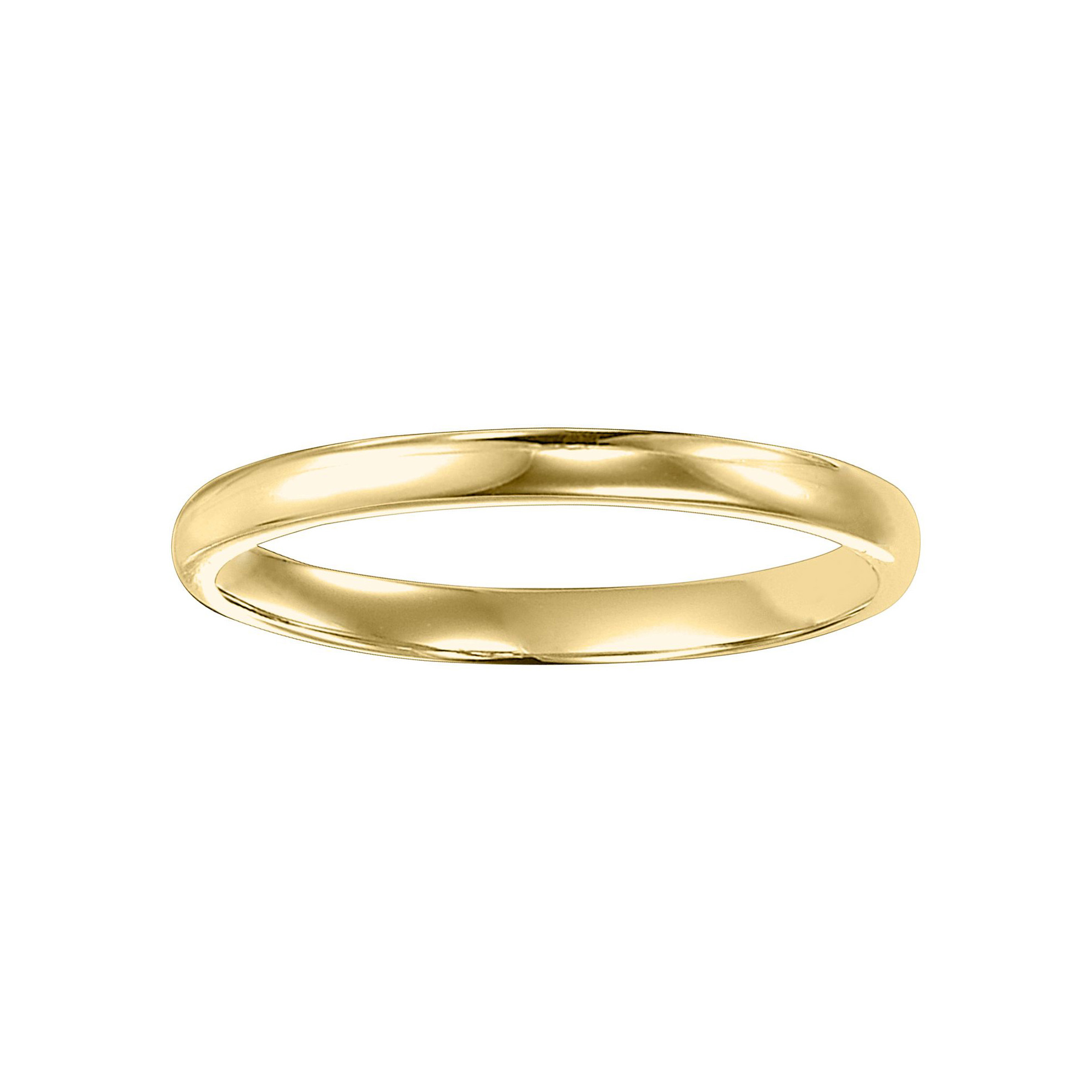 2.5mm Yellow Gold Wedding Band - R.F. Moeller Jeweler