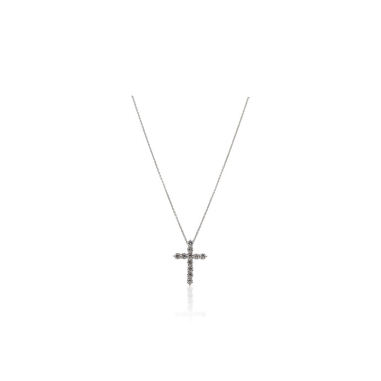 1.02 Ctw Cross Pendant Necklace - P0224IALACLP20 – Intrigue Jewelers
