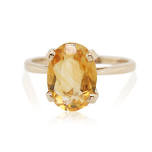 Estate Oval Citrine Ring