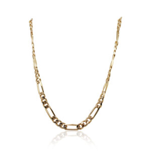 5mm Yellow Gold Figaro Chain