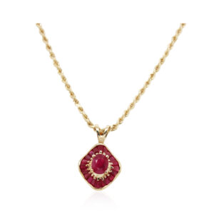 Ruby Ballerina Pendant