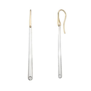 Diamond Accented Icicle Drop Earrings