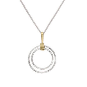 Sterling Silver and Yellow Gold Harmony Pendant