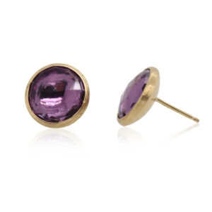 Estate Marco Bicego Bezel Set Amethyst Studs