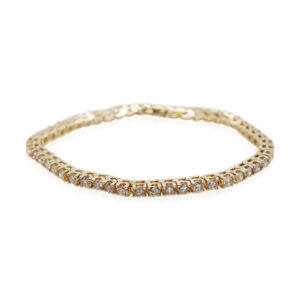 Yellow Gold Diamond Tennis Bracelet